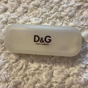 D&G Dolce & Gabanna Eye Glass Case Business Travel Spectacle Case